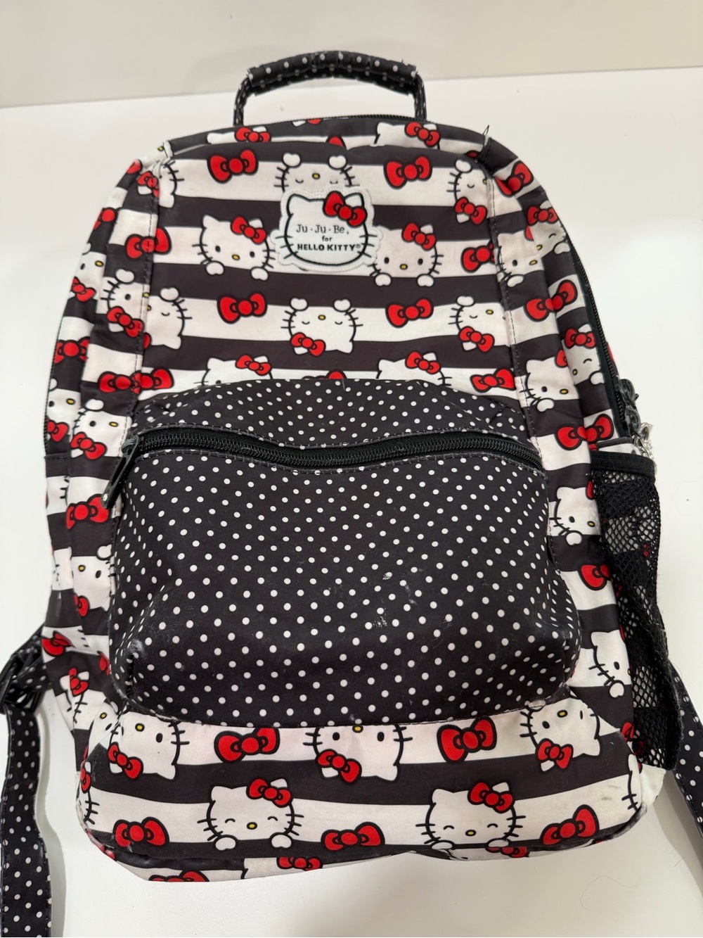 Hello Kitty Dots and Stripes Be Packed Backpack by Ju-Ju-Be